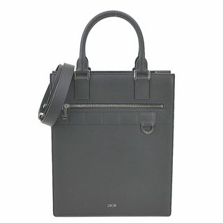 クリスチャンディオール(Christian Dior)のクリスチャンディオール Christian Dior ハンドバッグ 斜め掛けショルダーバッグ サファリトート レザー ブラック メンズ 1ESSH187UMJ_H03E 送料無料【中古】 99762i(ハンドバッグ)