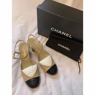 シャネル(CHANEL)のシャネル CHANEL パンプス ストラップシューズ  ハイヒール ココマーク(ハイヒール/パンプス)