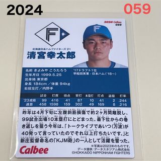 ホッカイドウニホンハムファイターズ(北海道日本ハムファイターズ)の【2024プロ野球チップス】清宮　幸太郎　北海道日本ハムファイターズ　(スポーツ選手)