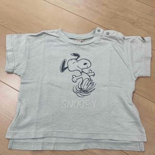 プティマイン(petit main)のベビー☆プティマイン☆Tシャツ☆スヌーピー☆中古(Ｔシャツ)