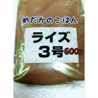 めだかのごはん ライズ3号 600g グッピー 熱帯魚 めだか 金魚(アクアリウム)