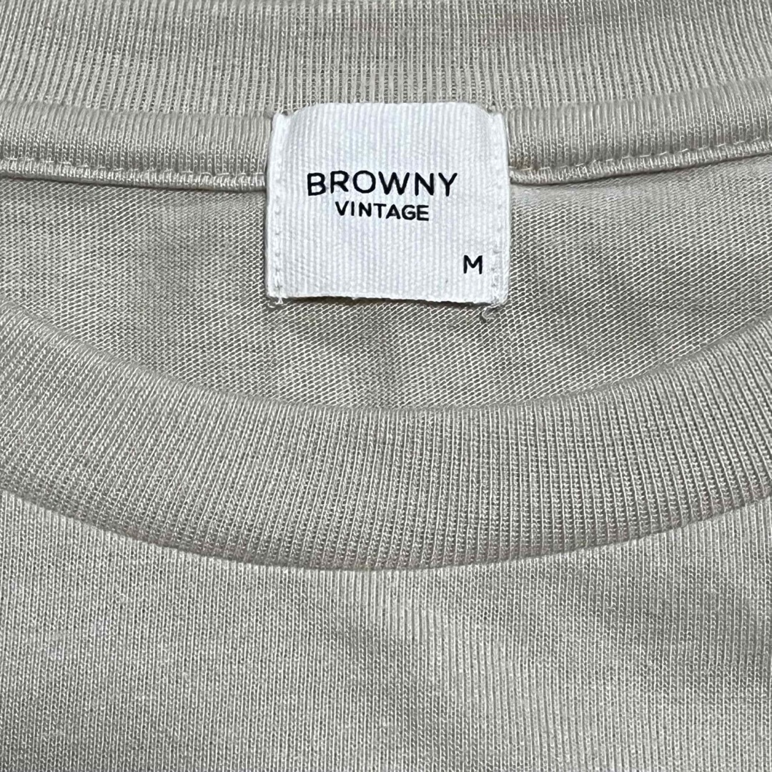 BROWNY(ブラウニー)のBROWNY ブラウニー メンズ半袖Tシャツ ビッグロゴプリント Mサイズ メンズのトップス(Tシャツ/カットソー(半袖/袖なし))の商品写真