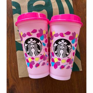 スターバックスコーヒー(Starbucks Coffee)のスタバ　リユ－ザブルカップ2つ(タンブラー)