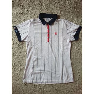 フィラ(FILA)のFILA GOLF / フィラゴルフ 半袖 ストライプ ポロシャツ シンプル(ウエア)