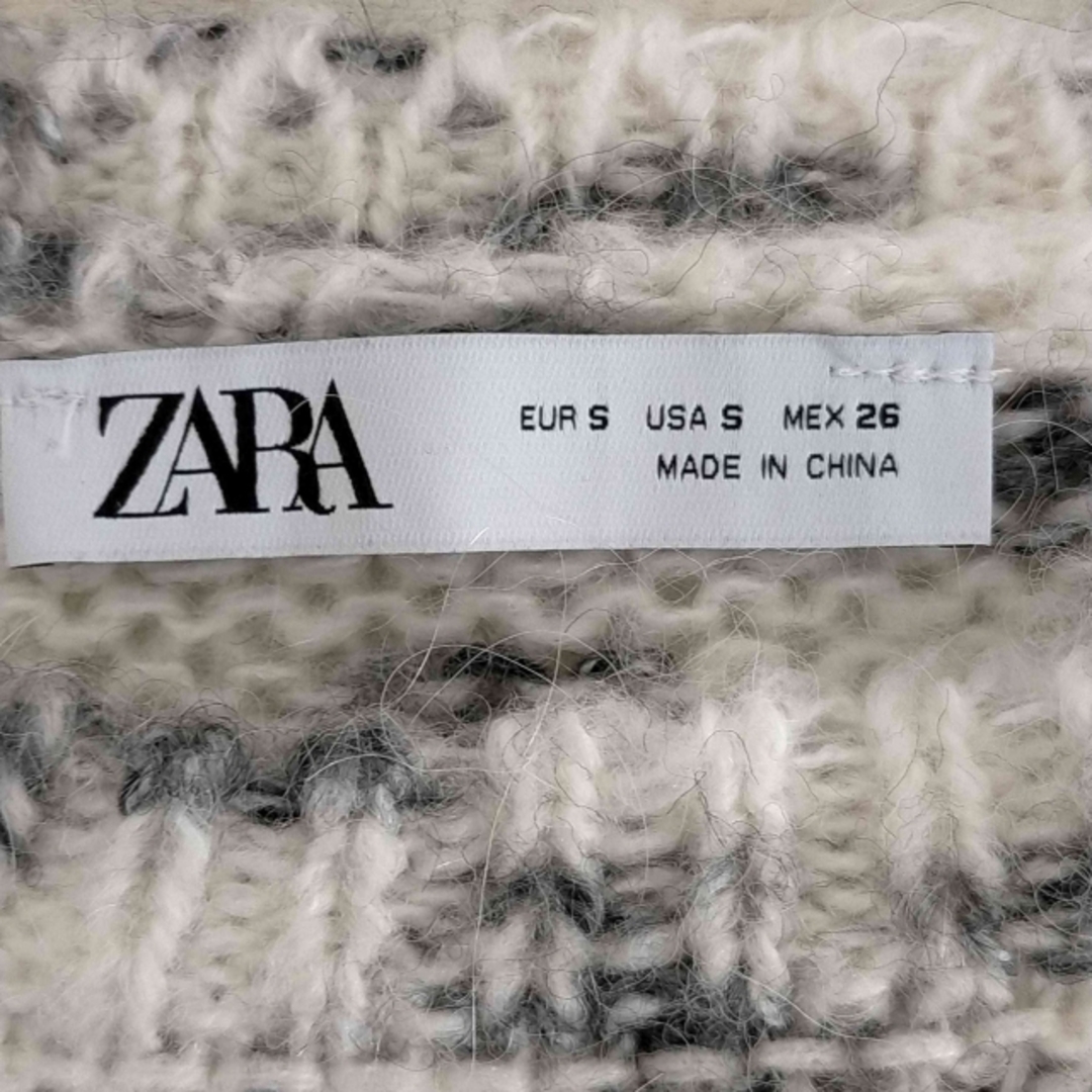 ZARA(ザラ)のZARA(ザラ) CONTRAST KNIT SWEATER WITH SLIT レディースのトップス(ニット/セーター)の商品写真