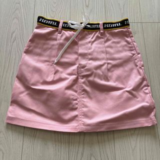 エックスガール(X-girl)の未使用●X-girl LOGO BELT MINI SKIRT ピンク pink(ミニスカート)