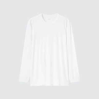 ユニクロ(UNIQLO)のユニクロ　エアリズムクルーネックT（長袖 ）　三枚セット(Tシャツ/カットソー(七分/長袖))