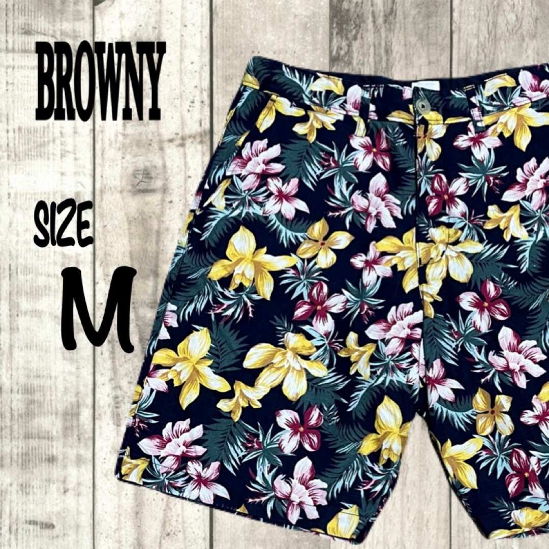BROWNY(ブラウニー)のBROWNY ブラウニー メンズ ハーフ パンツ 花柄 総柄 サーフ  メンズのパンツ(ショートパンツ)の商品写真