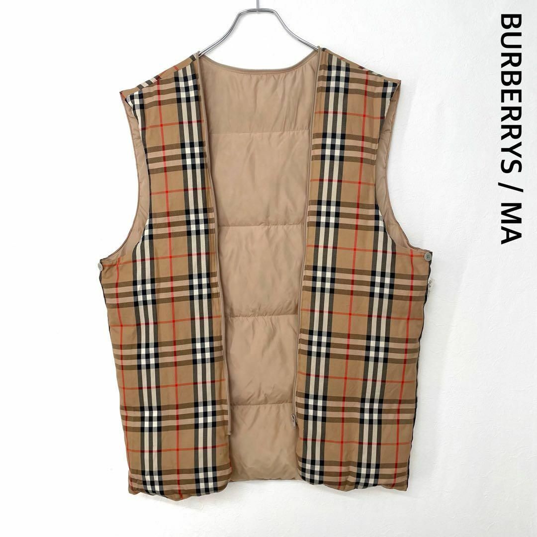 BURBERRY - バーバリー ライナー ダウンベスト メンズM ノバ BURBERRY - バーバリー ライナー ダウンベスト メンズM ノバ