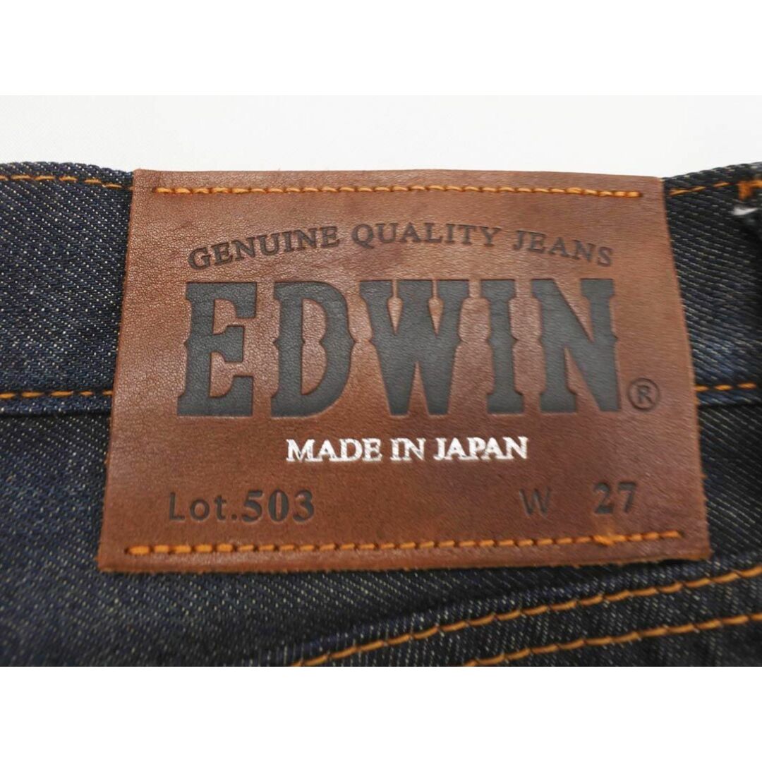 EDWIN(エドウィン)のEDWIN エドウィン 503 5032 レギュラーナロー USED加工 デニムパンツ size27/紺 ■■ メンズ メンズのパンツ(デニム/ジーンズ)の商品写真