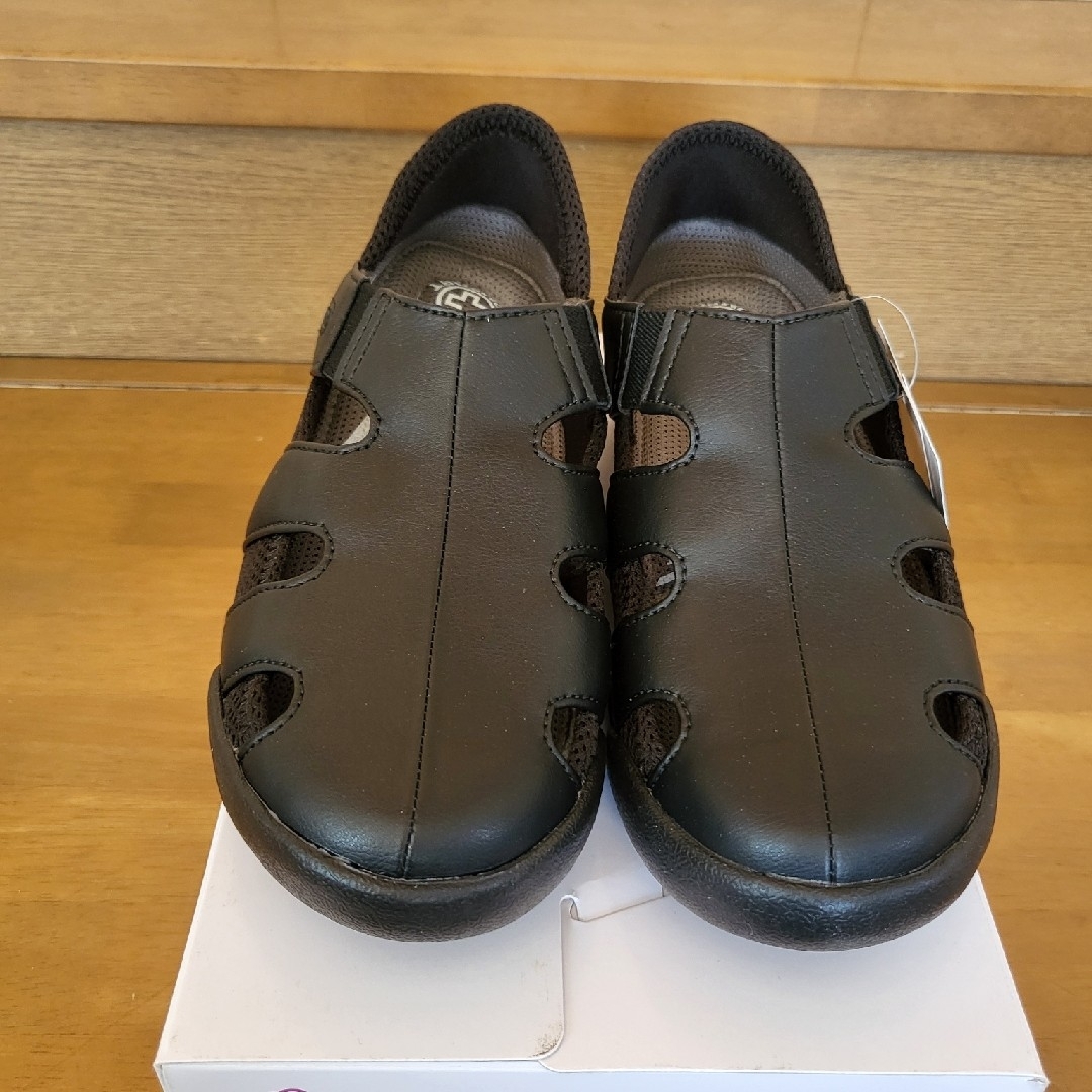 pansy(パンジー)の新品 パンジー 1352 ブラック 24.5 履き心地 脱着 抗菌 万能シューズ レディースの靴/シューズ(スニーカー)の商品写真