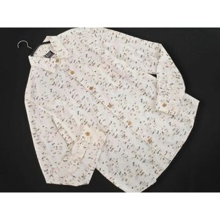 タケオキクチ(TAKEO KIKUCHI)のTAKEO KIKUCHI タケオキクチ 総柄 シャツ size3/オフホワイト ■◇ メンズ(シャツ)