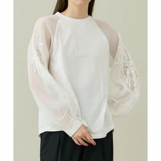 ロキト(LOKITHO)のLOKITHO ロキト 23SS コードエンブロイダリーメッシュスリーブトップ(Tシャツ(長袖/七分))