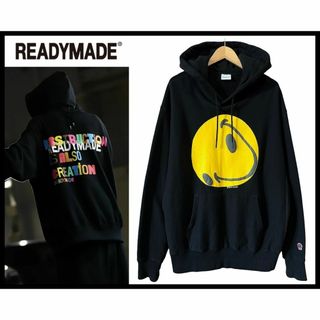 READYMADE - XL READYMADE レディメイド スマイルメッセージ スウェット パーカー