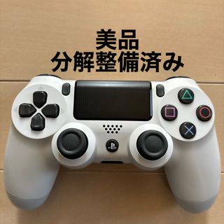 プレイステーション4(PlayStation4)の美品 SONY PS4 純正 コントローラー DUALSHOCK4 ホワイト(家庭用ゲーム機本体)