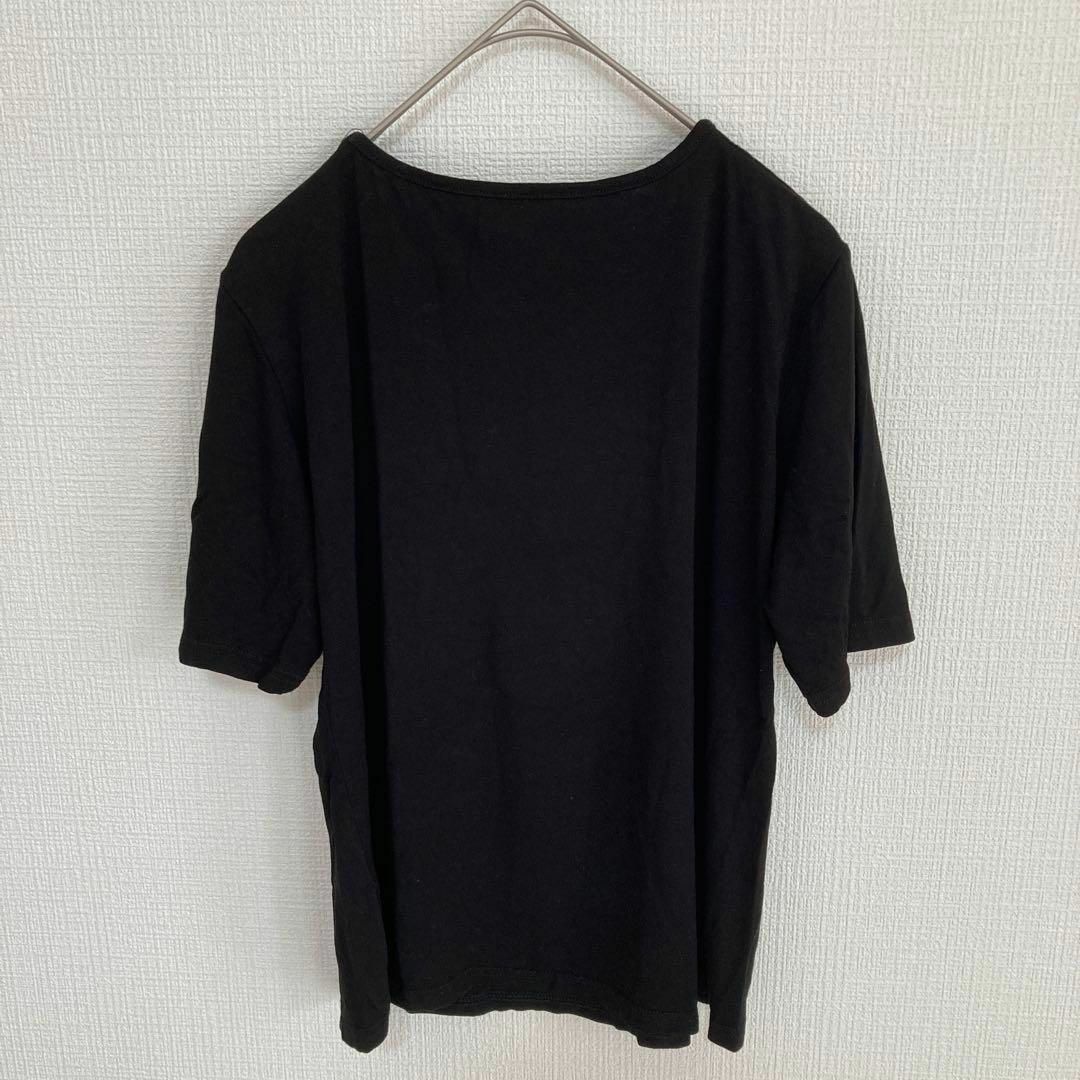 🌟ビジュー付  カットソー　【M〜L】　ブラック レディースのトップス(カットソー(半袖/袖なし))の商品写真
