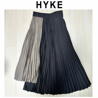 ハイク(HYKE)の定価4.2万　HYKE パネル　プリーツ　スカート(ロングスカート)