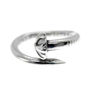 クロムハーツ(Chrome Hearts)のクロムハーツ CHROME HEARTS ■ 【 CROSSBALL NAIL RING 】 クロス ボール ネイル リング　n5270(リング(指輪))