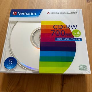 バーベイタム CD-RW 700MB PCデータ用 4倍速 5枚 SW80QU5(その他)