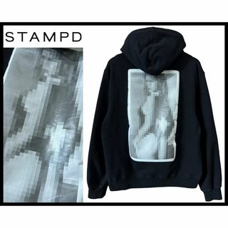 スタンプド(STAMPD)のSTAMPD スタンプド 18ss ガール モザイク スウェット パーカー L(パーカー)