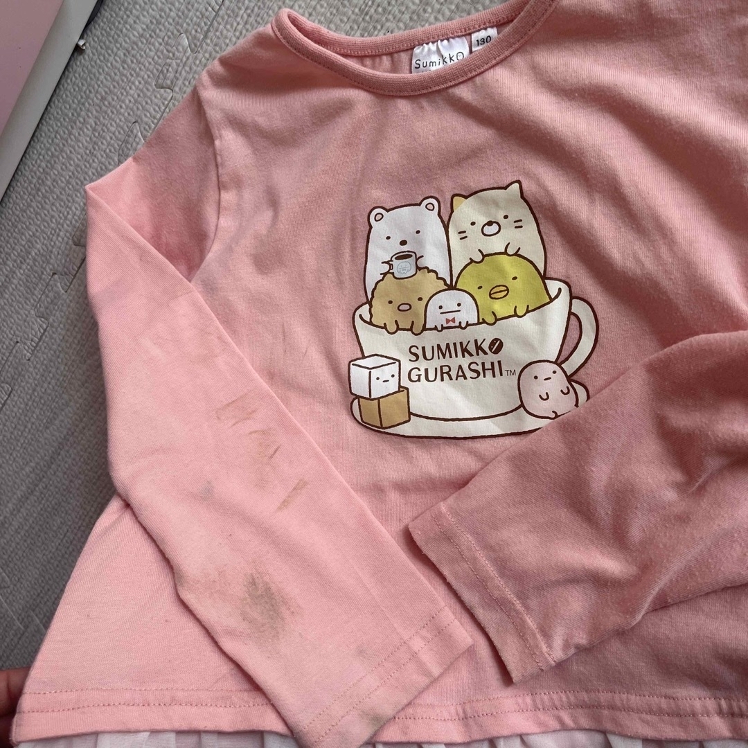 すみっこぐらし　130 2セット キッズ/ベビー/マタニティのキッズ服女の子用(90cm~)(Tシャツ/カットソー)の商品写真