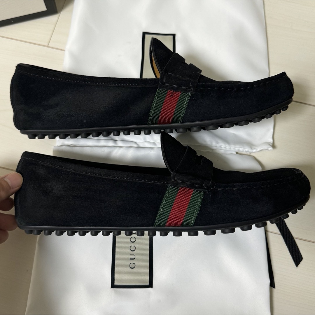 Gucci(グッチ)のGUCCI ドライビングシューズ スエード スリッポン メンズの靴/シューズ(スニーカー)の商品写真