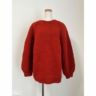 シールームリン(SeaRoomlynn)のールームリン　handmade woolニットトップス　ビターオレンジ(ニット/セーター)