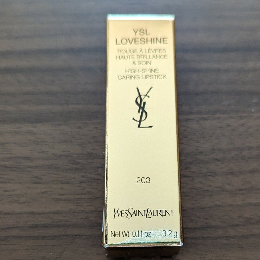 Yves Saint Laurent(イヴサンローラン)のイヴ・サンローランラブシャインリップスティック203 コスメ/美容のベースメイク/化粧品(口紅)の商品写真