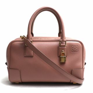 ロエベ(LOEWE)のLOEWE ロエベ アナグラム アマソナ23 2Wayショルダーバッグ ピンクベージュ A039N07X01【中古】(ハンドバッグ)