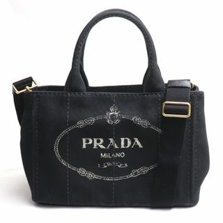 プラダ(PRADA)のPRADA プラダ ミニ カナパ 2Wayショルダーバッグ NERO(ブラック) 1BG439 ZKI F0002【中古】(ハンドバッグ)