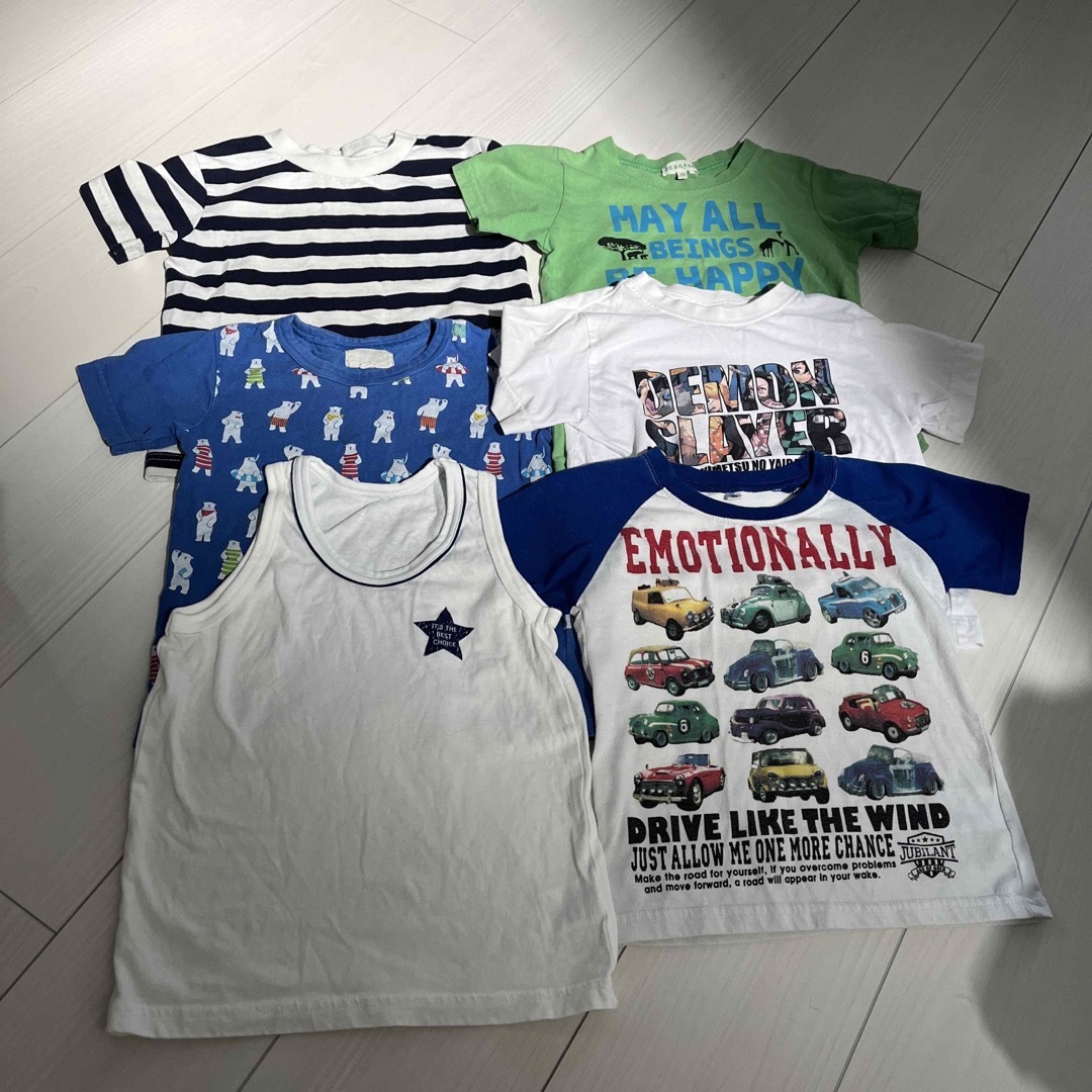 110男の子Tシャツ６点まとめ売り キッズ/ベビー/マタニティのキッズ服男の子用(90cm~)(Tシャツ/カットソー)の商品写真