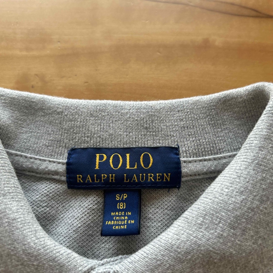 POLO RALPH LAUREN(ポロラルフローレン)のラルフローレン ポロシャツ【140】グレー キッズ/ベビー/マタニティのキッズ服女の子用(90cm~)(Tシャツ/カットソー)の商品写真