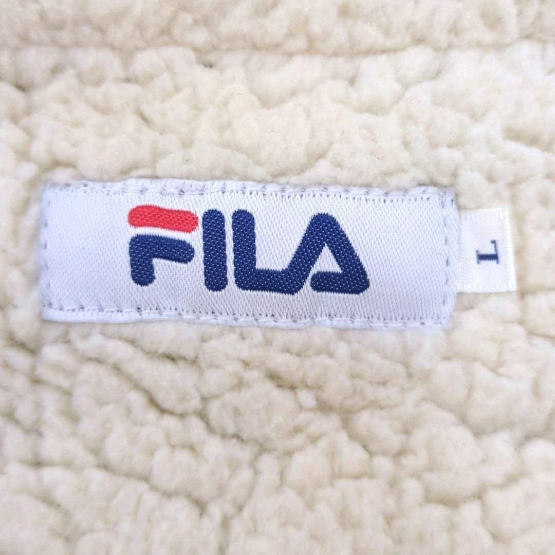 【良品】FILA　ベンチコート パーカー 中綿入り 裏ボア　ロングコート　紫 スポーツ/アウトドアのサッカー/フットサル(ウェア)の商品写真