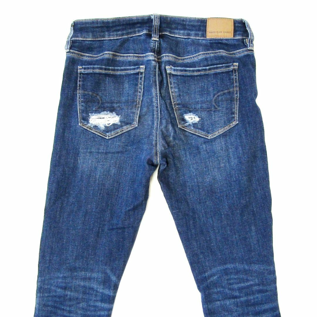 American Eagle(アメリカンイーグル)のアメリカンイーグル▼ジェギング▼クラッシュ加工▼US4SHORT▼W約74cm レディースのパンツ(デニム/ジーンズ)の商品写真