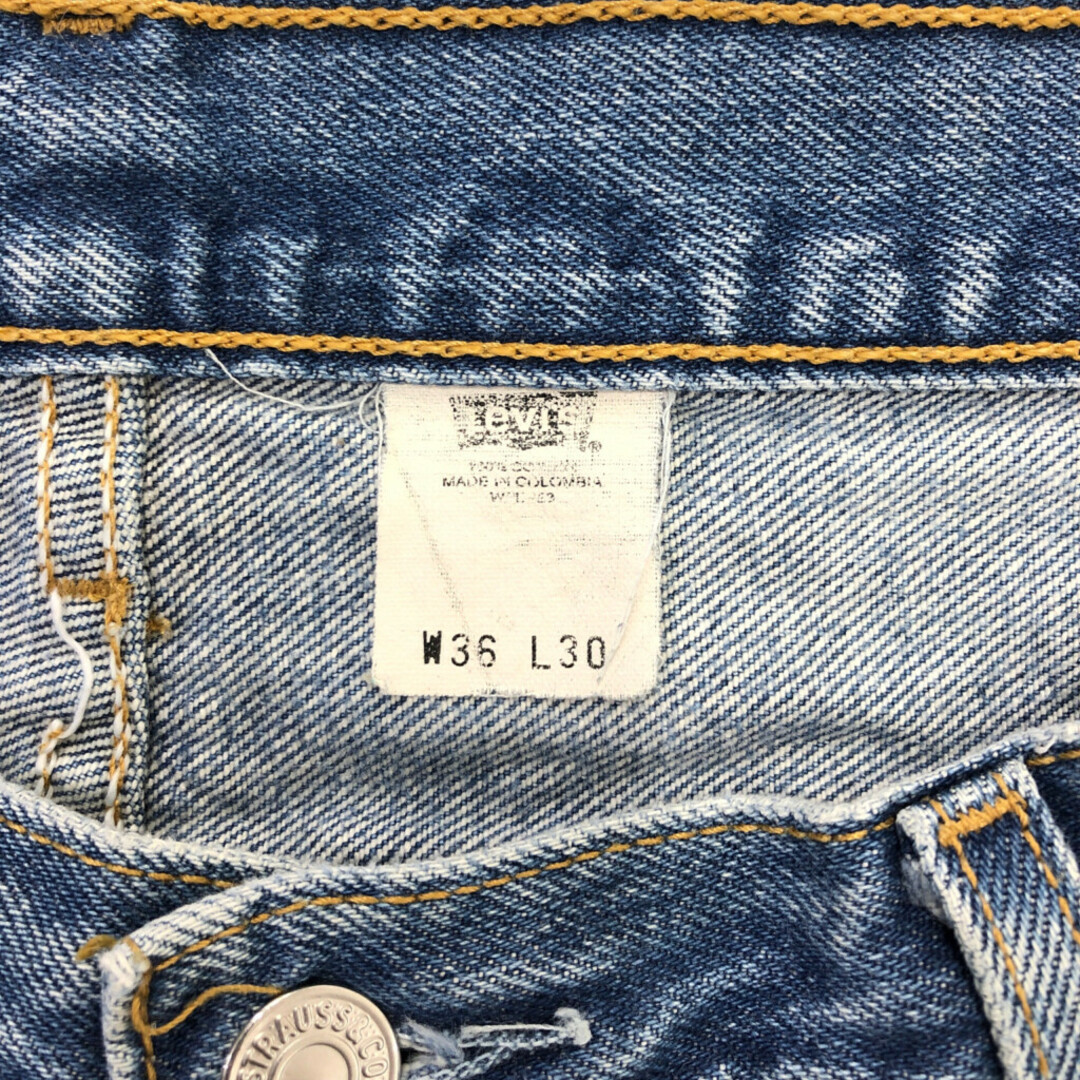 Levi's(リーバイス)の90年代 Levi's リーバイス 501 デニムパンツ アメカジ 大きいサイズ ブルー (メンズ W36 L30) 中古 古着 Q3646 メンズのパンツ(デニム/ジーンズ)の商品写真