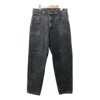 リーバイス(Levi's)のUSA製 Levi's リーバイス 550 デニムパンツ アメカジ ブラック (メンズ W34) 中古 古着 Q3644(デニム/ジーンズ)