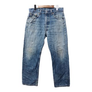 リーバイス(Levi's)の90年代 USA製 Levi's リーバイス 501 デニムパンツ アメカジ ブルー (メンズ W33 L32) 中古 古着 Q3652(デニム/ジーンズ)