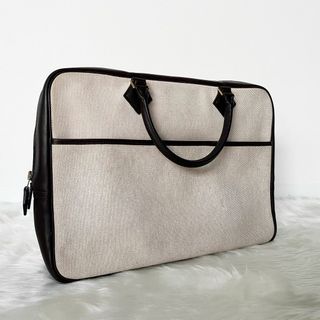 Hermes - 【極美品】エルメス　プリュムドッグ 38 トワルアッシュ × ヴォーバレニア　茶