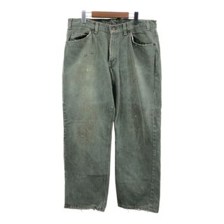 リーバイス(Levi's)の90年代 USA製 Levi's リーバイス 562 ルーズフィット デニムパンツ アメカジ オレンジタブ グリーン (メンズ W36 L29) 中古 古着 Q3661(その他)