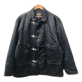 Schott ショット ナイロン ファイヤーマン ジャケット アメカジ ブラック (メンズ XL) 中古 古着 Q3631