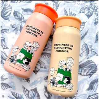 スターバックスコーヒー(Starbucks Coffee)のスタバ ステンレスミニボトルPEANUTS オレンジ＆イエロー 355ml(タンブラー)