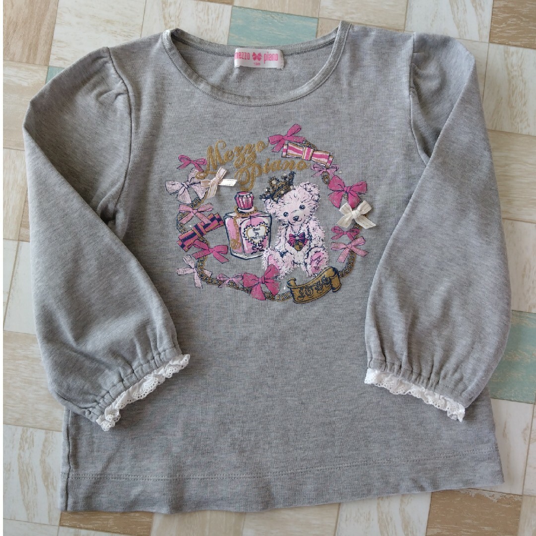 mezzo piano(メゾピアノ)のメゾピアノ　トップス　130 キッズ/ベビー/マタニティのキッズ服女の子用(90cm~)(Tシャツ/カットソー)の商品写真