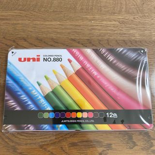 三菱 鉛筆 色鉛筆 12色 新品 未開封 uni