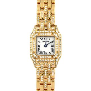 カルティエ(Cartier)のカルティエ ミニパンテール YG/2D･ブレストライアングルD WF3212FR YG クォーツ(腕時計)