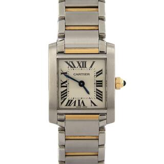 カルティエ(Cartier)のカルティエ タンクフランセーズSM コンビ W51007Q4 SSxYG クォーツ(腕時計)