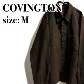 ヴィンテージ(VINTAGE)のCOVINGTON フェイクスウェード スエード シャツ ヴィンテージ 海外古着(シャツ)