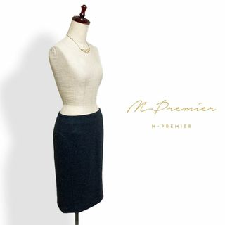 M-PREMIER ウール美シルエットタイトスカート