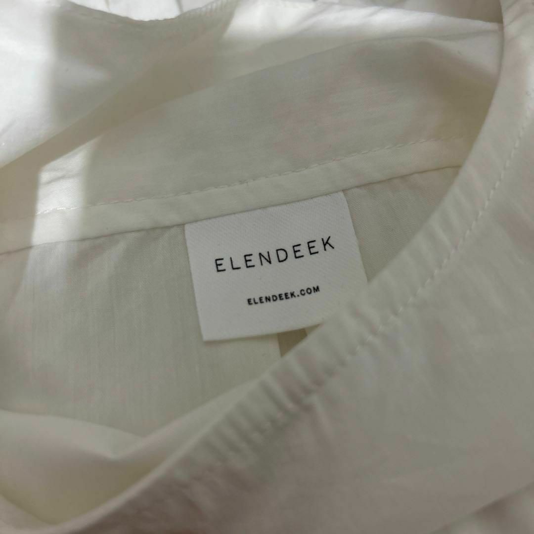 ELENDEEK(エレンディーク)のELENDEEK エレンディーク プリーツ袖ホワイトブラウス レディースのトップス(シャツ/ブラウス(長袖/七分))の商品写真