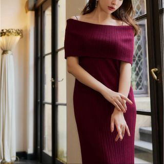 ハーリップトゥ(Her lip to)のherlipto  Plage Random Rib Knit Dress (ロングワンピース/マキシワンピース)