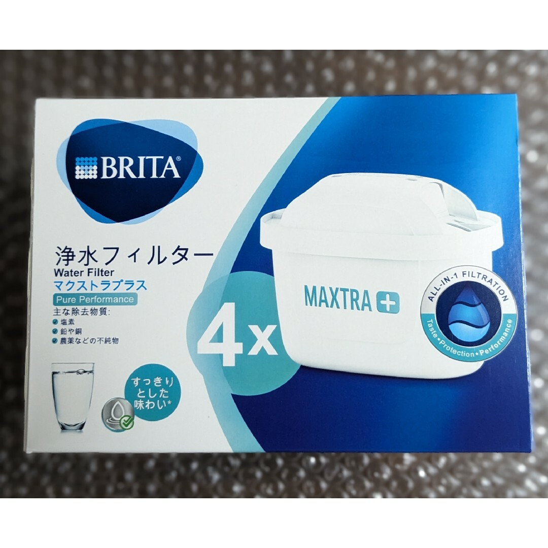新品　ブリタ マクストラプラス  カートリッジ　4個 インテリア/住まい/日用品のキッチン/食器(浄水機)の商品写真